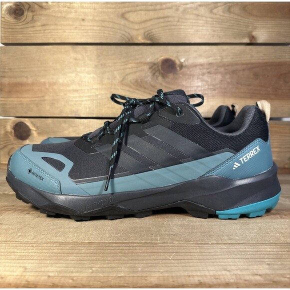 NEW Mens Size 15 - Adidas Terrex Skychaser AX5 GORE-TEX Black Carbon Teal JQ2209 main image 8